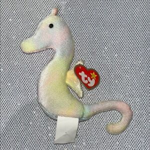 TY Teenie Beanie Baby McDonald's "NEON SEAHORSE" 1999